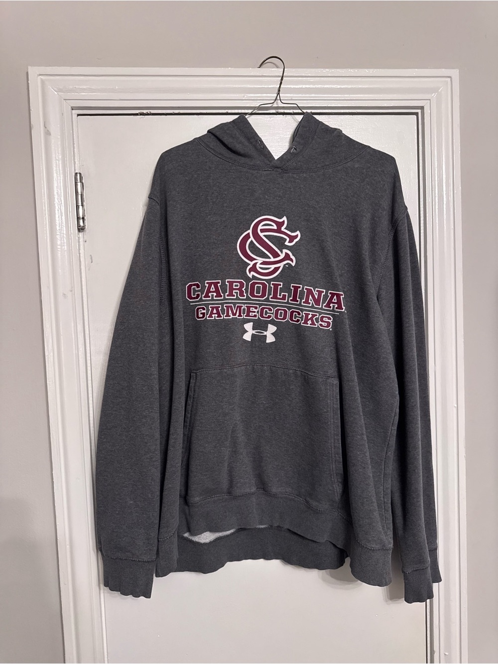 Under Armour Carolina Gamecocks Gray Hoodie Sweatshirt